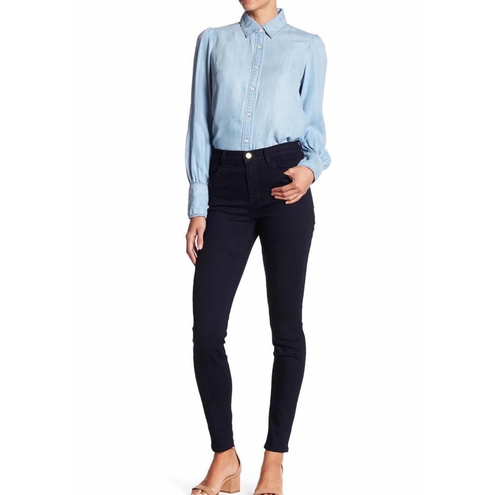 J Brand Maria High Rise Skinny Jeans Ink Rinse 30